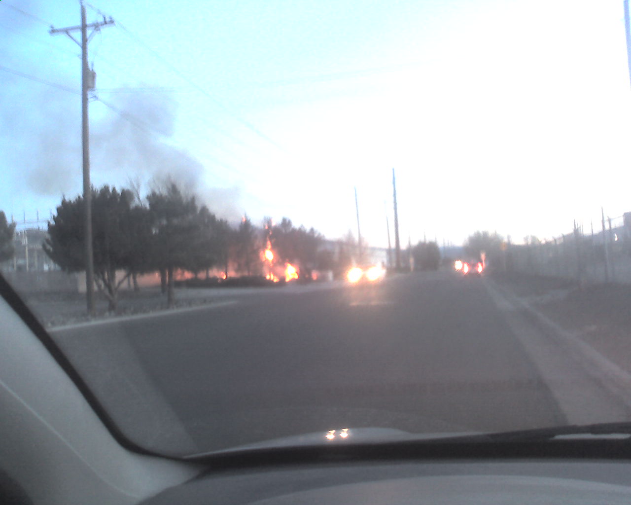 Transformer fire in Reno at the Kleppe and Greg substation.